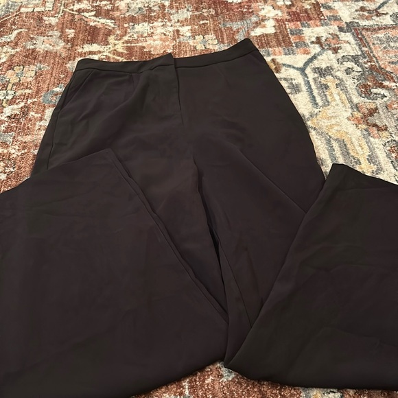 NASTY GAL Pleated Wide Leg Suit Trousers - SIZE 12 - Picture 3 of 4